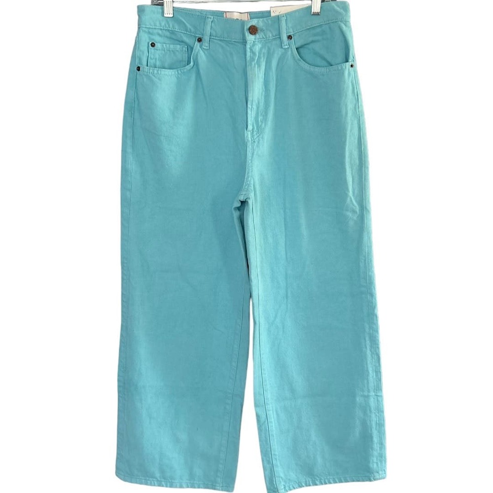 Vibrant Urban Outfitters BDG Women’s High & Wide Jean Retro Turquoise NEW Sz 31